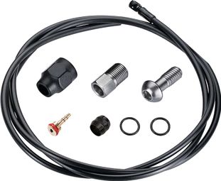 TRP Hose Kit 2000 mm - Ø5.0mm with Banjo Screw Black