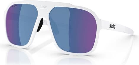 Lunettes Bliz A002 Blanc - Ecran Miroir Bleu