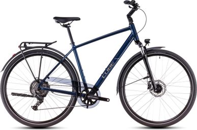 Cube Touring One Hybride Fiets Shimano Essa 8S 700 mm Diepzee Blauw 2025