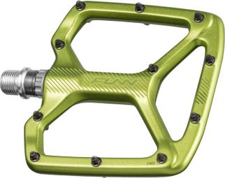 Pair of Funn Python Flat Pedals Green