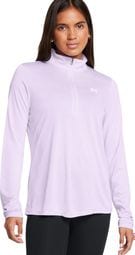 Haut 1/2 Zip Under Armour Tech Mauve Femme