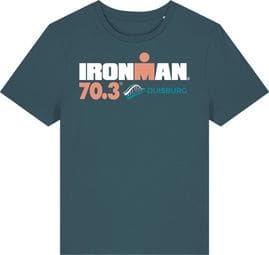 T-Shirt Manches Courtes Ironman 70.3 Duisburg Bleu Turquoise Femme