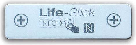 Autocollant LifeStick RIDE - Contient vos informations vitales et contacts d'urgence