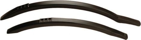Garde-boue vélo de route AV/AR HEBIE Viper 28  - noir
