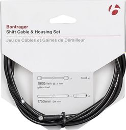 Bontrager Universal 4mm Cable and Shroud Kit Zwart