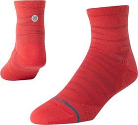 Stance Performance Ridge Quarter Socks Red