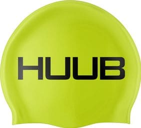 Cuffia da nuoto Huub in silicone giallo neon