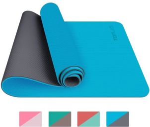 Tapis de Yoga  Tapis Gym  Couleur Bleu Clair  183x61x0.6 cm  Tapis de Sol pour Sport  Fitness