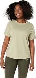 Asics Core Kaki Dames T-shirt met korte mouwen