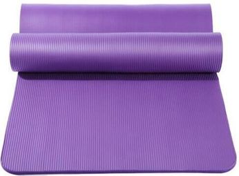 Tapis de Pilates Yoga Antidrapant avec Sangle Transport 183*61*1 cm Tapis de Fitness Gym - Violet