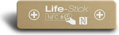 Autocollant LifeStick RIDE - Contient vos informations vitales et contacts d'urgence