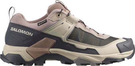 Salomon X Ultra 5 GTX Beige/Grau Outdoor Schuhe Women