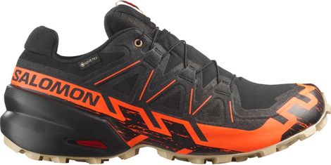 Chaussures Trail Salomon Speedcross 6 GTX Noir/Orange Homme