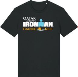 Camiseta de manga corta Ironman Francia negra para hombre