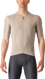 Maillot Manches Courtes Castelli Espresso Beige