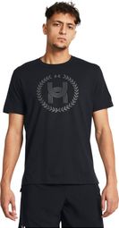 Under Armour Launch short sleeve jersey Black Homme