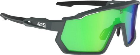 Coffret Lunettes AZR Pro Race RX Carbone Mat/Noir / Ecran hydrophobe Vert 