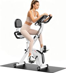 Vélo d'appartement Fitness C magnétique pliable noir