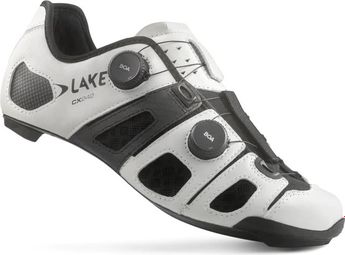 Lake CX242 Wide White/Black Road Shoes