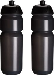 2x Bidons 750 ml - Noir transparent