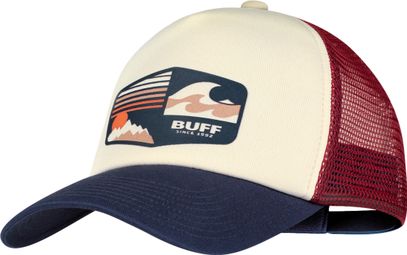 Casquette Buff Trucker Rouge/Bleu