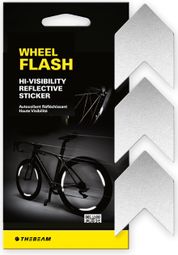 Kit D'autocollants Réflecteurs Noirs Chevrons Luxshield - Pour Vélo