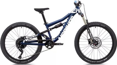 NS Bikes Nerd JR Volledig geveerde MTB voor kinderen Shimano Deore 10S 24'' Blauw 2024