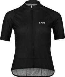 Dames Poc Essential Road Logo Short Sleeve Jersey Zwart