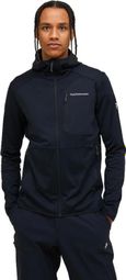 Peak Performance Utility Fleece Light Zip Hood Black