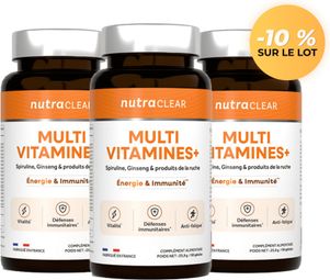 Multivitamines + : Cure 3 Mois - Nutraclear - Multivitamines
