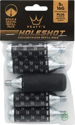 Peaty's Holeshot CO2 Cartridges Road/Gravel Navulling 16g (x5 Eenheden)