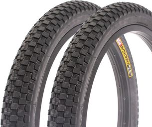 2x pneus BMX KENDA K-RAD 20 x 2 35 pouces noir