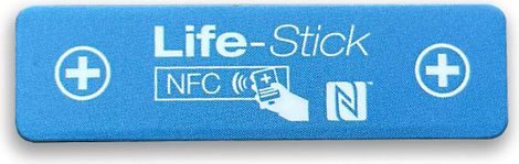 Autocollant LifeStick RIDE - Contient vos informations vitales et contacts d'urgence