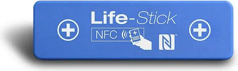 Autocollant LifeStick RIDE - Contient vos informations vitales et contacts d'urgence