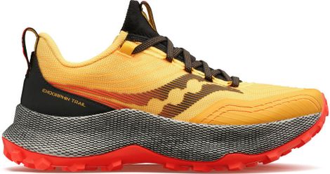 Saucony Endorphin Trail Yellow Red Men's Trail Running Shoes