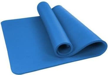 Tapis de Pilates Yoga Antidrapant avec Sangle Transport 183*61*1 cm Tapis de Fitness Gym - Bleu