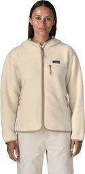 Patagonia Retro Pile Hoody Fleecejacke für Damen, beige