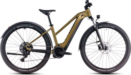 Cube Reaction Hybrid Performance 500 Allroad Trapeze Electric Hardtail MTB Shimano Cues 9S 500 Wh 29'' Gold Lime 2025