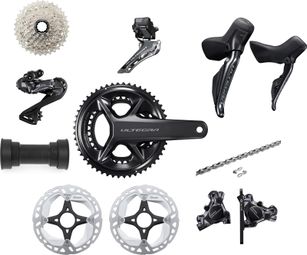 Groupe Shimano Ultegra Di2 R8100 2x12V | 50/34 Dents | 11-34 Dents | PF86.5 (Avec Partie Électrique)