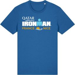 Camiseta de manga corta Ironman Francia Hombre Azul Real