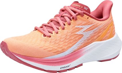 Chaussures de running 361-Kairos 2 Papaya Orange/White