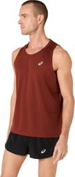 Camiseta sin mangas Asics Core roja para hombre