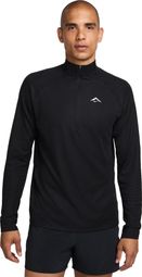 Heren Nike Trail Zwart 1/2 Zip Top