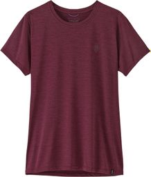 Patagonia Cap Cool Daily Hut Tripper Women's Technical T-Shirt in Bordeaux