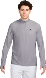 Haut 1/2 zip Nike Trail Gris Homme