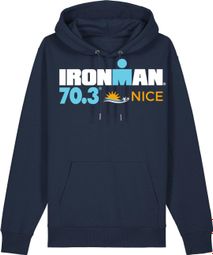 Sweat à Capuche Ironman 70.3 France Nice Bleu Marine