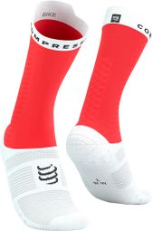 Compressport Pro Racing v4.0 Fietssokken Rood/Wit