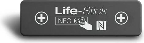 Autocollant LifeStick RIDE - Contient vos informations vitales et contacts d'urgence