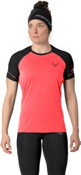 Dynafit Alpine Pro Damestrui Roze/Zwart met korte mouwen
