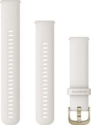 Garmin 20-mm-Schnellspannerbänder Elfenbein/Creme-Gold-Hardware